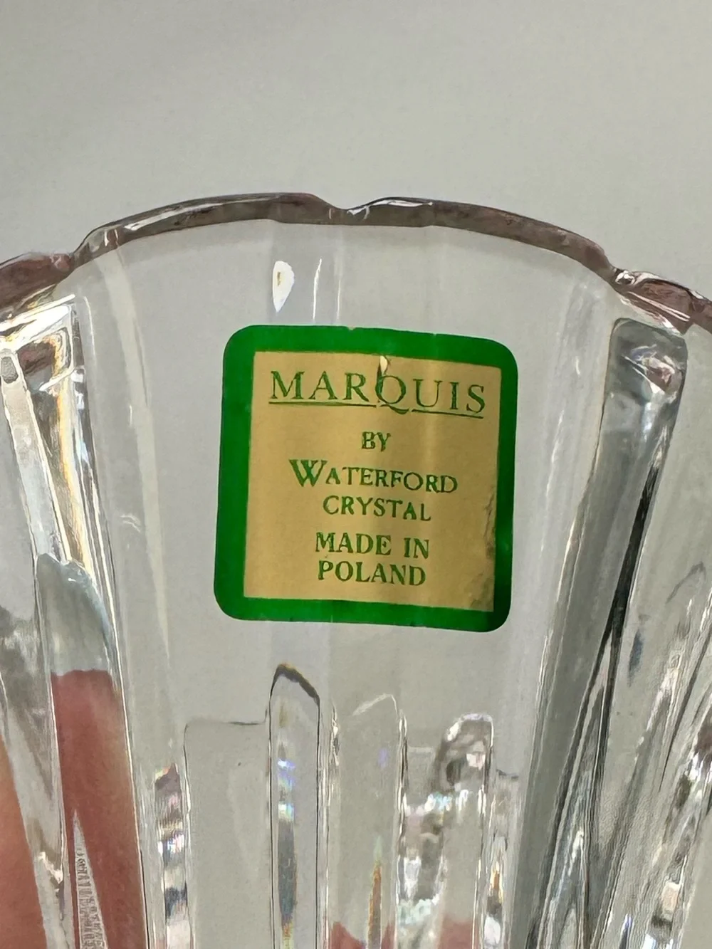 Marquis by Waterford Crystal Vase 4.75” Flared Cut Glass Poland Sheridan  NWOT